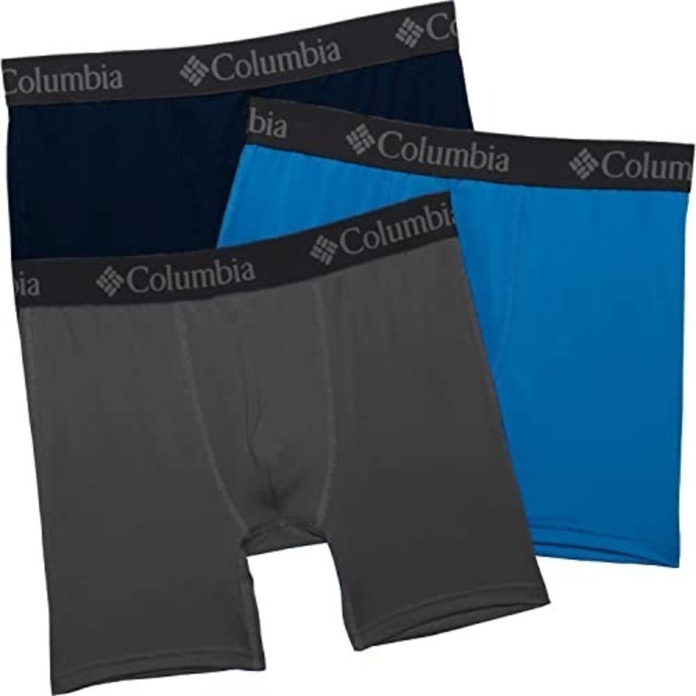Columbia‎ Men's Overall Mesh Boxer Brief 3 Pair, Large